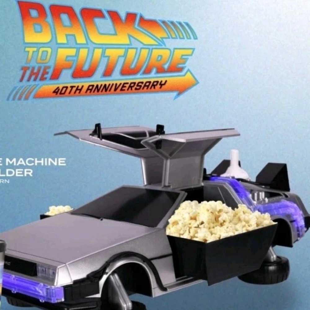 Back to the Future 40th Delorean Car Light-Up Popcorn Bucket AMC Exclusive NEW